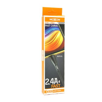 Picture of USB data kabal Moxom CC-63 FAST microUSB 1m crni