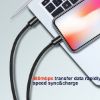 Picture of SWISSTEN DATA CABLE TEXTILE USB-C/LIGHTNING 1.2m Crna
