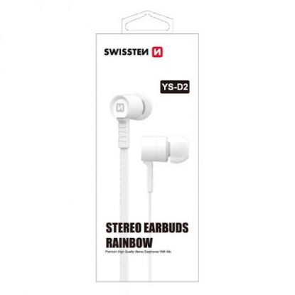 Picture of SWISSTEN earbuds Rainbow YS-D2 white