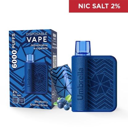 Picture of VAPE 6000 PUFFS BLUEBERRY ENERGY DRINK 2%