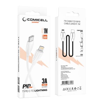 Picture of USB data kabal Comicell Superior CO-BX19 Fast 20W 3A Lightning 1m beli