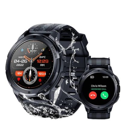 Picture of OUKITEL PAMETNI SAT BT10 CRNI SMART WATCH SPORT RUGGED / ZAŠTIĆEN IP68/IP69K