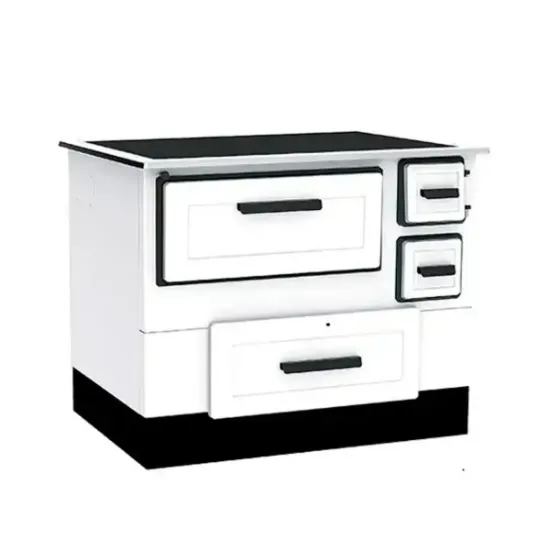 Picture of Šporet na čvrsto gorivo Alfa Plam 55 Termo ECO RL, beli, levi