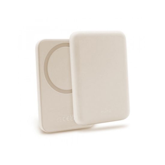 Picture of PURO MagSafe power bank 4200mAh bežična eksterna baterija Bež